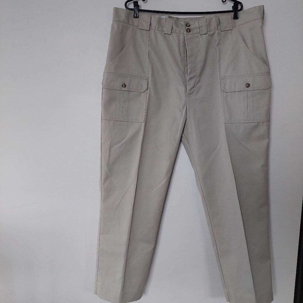 Vintage Tilley Endurables Men's 44x29 Cargo Pants Travel Adventure, NWOT Beige